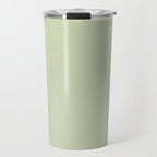 The Pale Sage Green Solid Travel Mug Gallery Image 1