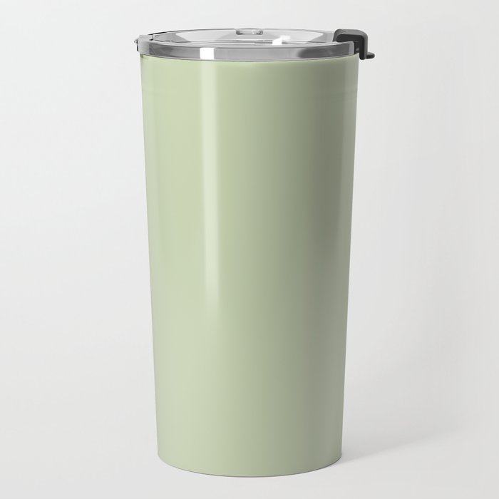 The Pale Sage Green Solid Travel Mug Gallery Image 2