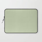 The Pale Sage Green Solid Laptop Sleeve Gallery Image 1