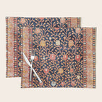Silk Khotan East Turkestan Rug Print Placemat Gallery Image 1