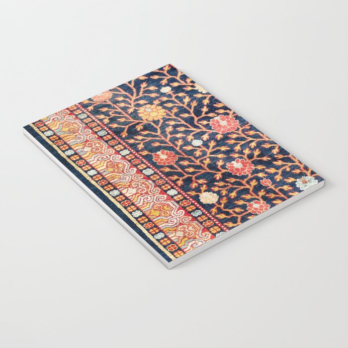 Silk Khotan East Turkestan Rug Print Notebook Gallery Image 3