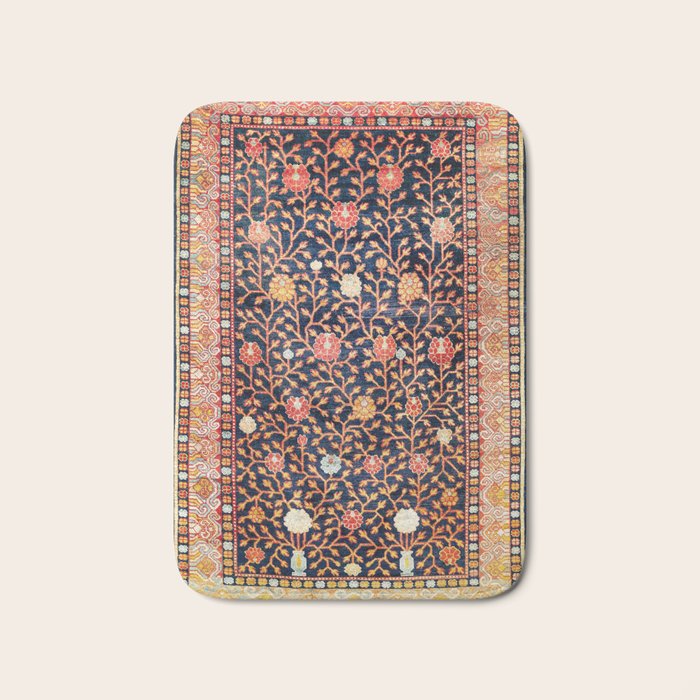 Silk Khotan East Turkestan Rug Print Bath Mat Gallery Image 1
