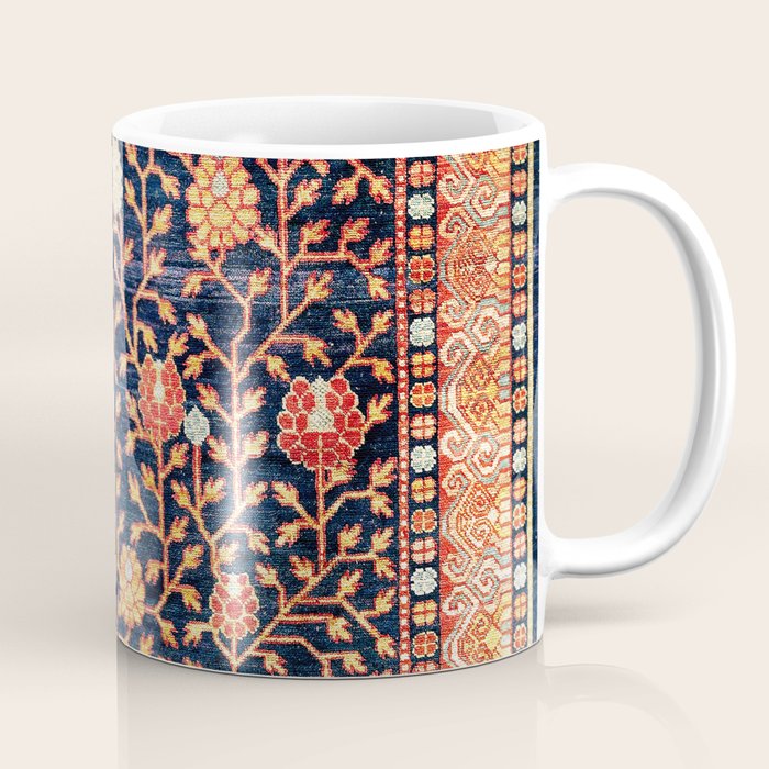 Silk Khotan East Turkestan Rug Print Coffee Mug Gallery Image 1