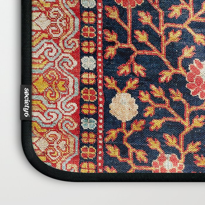 Silk Khotan East Turkestan Rug Print Laptop Sleeve Gallery Image 3