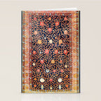 Silk Khotan East Turkestan Rug Print Stationery Card Gallery Image 2