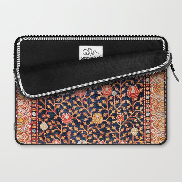 Silk Khotan East Turkestan Rug Print Laptop Sleeve Gallery Image 2