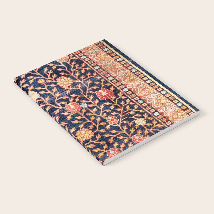 Silk Khotan East Turkestan Rug Print Notebook Gallery Image 2