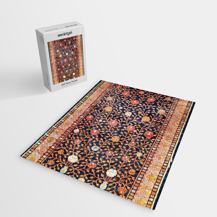 Silk Khotan East Turkestan Rug Print Jigsaw Puzzle Gallery Image 2