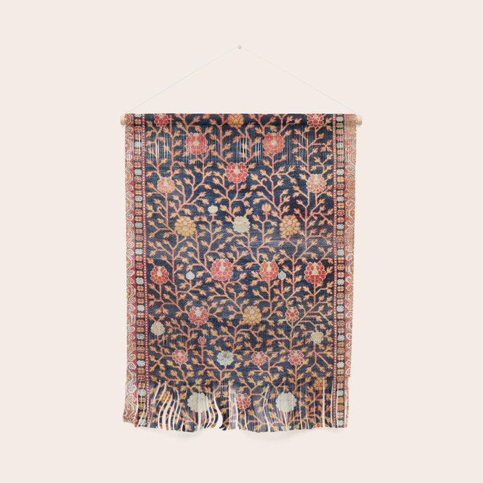 Silk Khotan East Turkestan Rug Print Wall Hanging Gallery Image 1