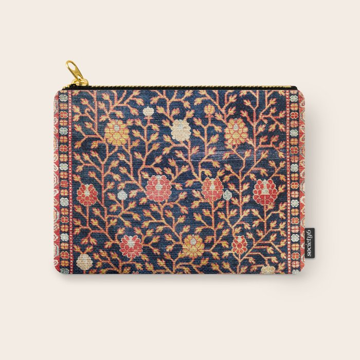 Silk Khotan East Turkestan Rug Print Carry All Pouch Gallery Image 1