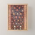 Silk Khotan East Turkestan Rug Print Mini Art Print Gallery Image 1