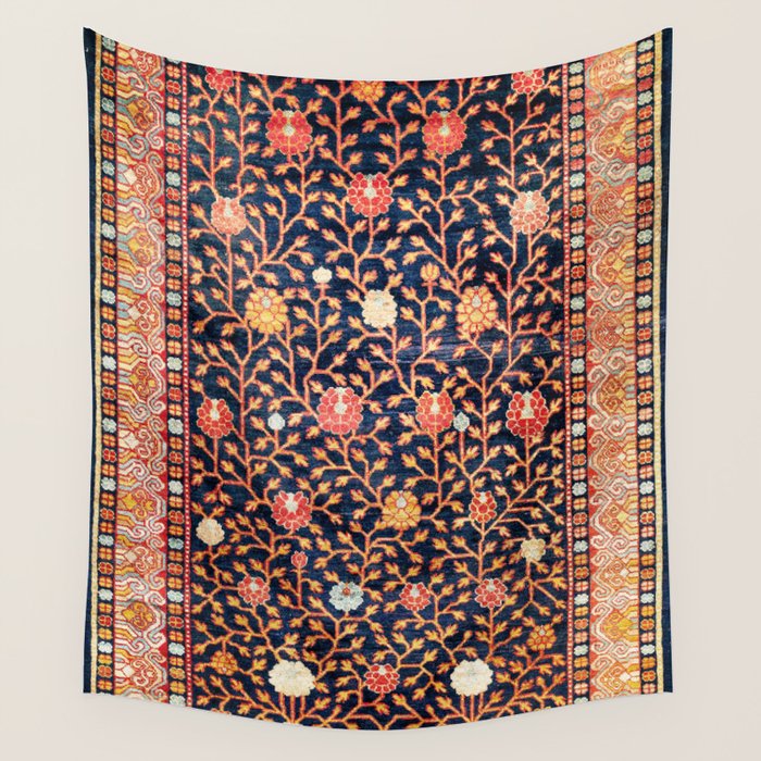 Silk Khotan East Turkestan Rug Print Wall Tapestry Gallery Image 4