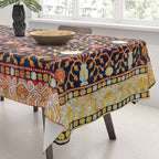 Silk Khotan East Turkestan Rug Print Tablecloth Gallery Image 3