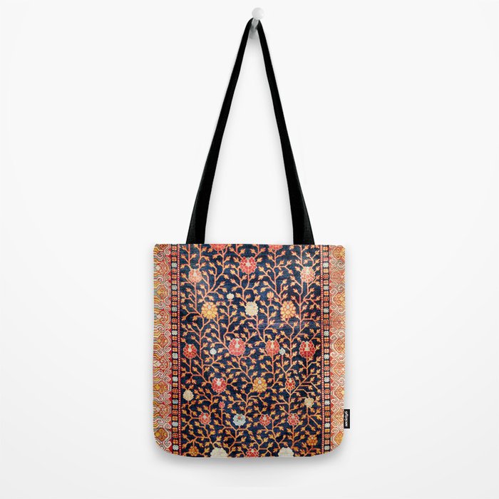 Silk Khotan East Turkestan Rug Print Tote Bag Gallery Image 2