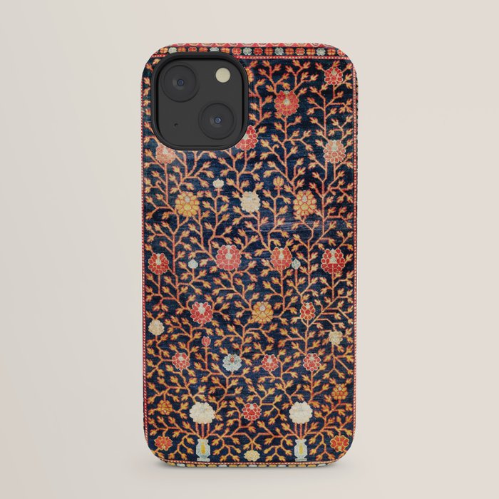 Silk Khotan East Turkestan Rug Print iPhone Case Gallery Image 29