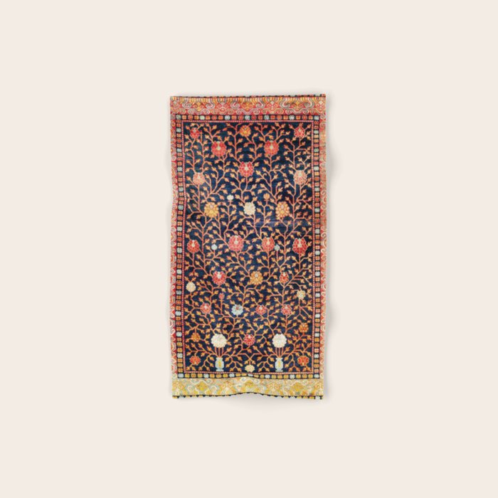 Silk Khotan East Turkestan Rug Print Bath Towel Gallery Image 1