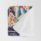 Oriental Tiger vintage embroidery tapestry Throw Blanket Gallery Image 3