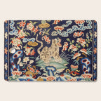 Oriental Tiger vintage embroidery tapestry Cutting Board Gallery Image 1