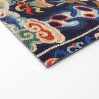 Oriental Tiger vintage embroidery tapestry Welcome Mat Gallery Image 2