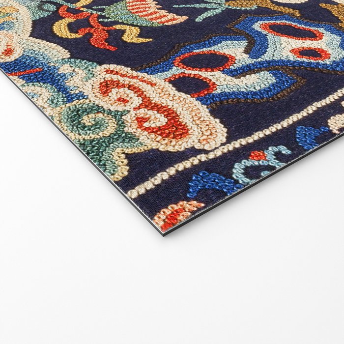 Oriental Tiger vintage embroidery tapestry Welcome Mat Gallery Image 2