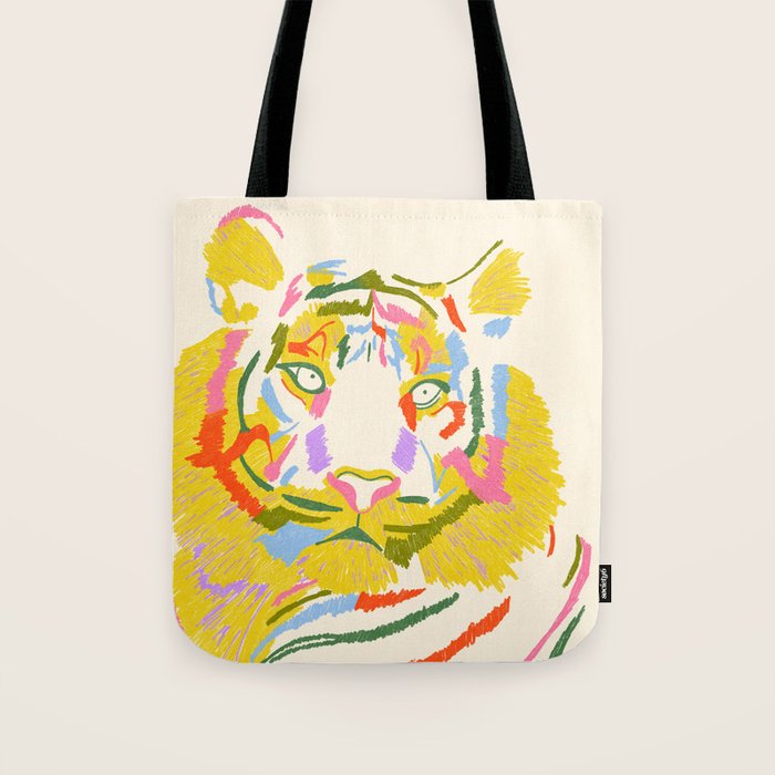 Rainbow Tiger Tote Bag Gallery Image 1
