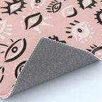 Mystic Eyes - Blush & Black Palette Rug Gallery Image 4