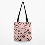 Mystic Eyes - Blush & Black Palette Tote Bag Gallery Image 2