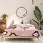 Mystic Eyes - Blush & Black Palette Comforter Gallery Image 3