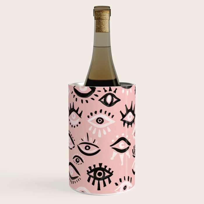 Mystic Eyes - Blush & Black Palette Wine Chiller Gallery Image 2