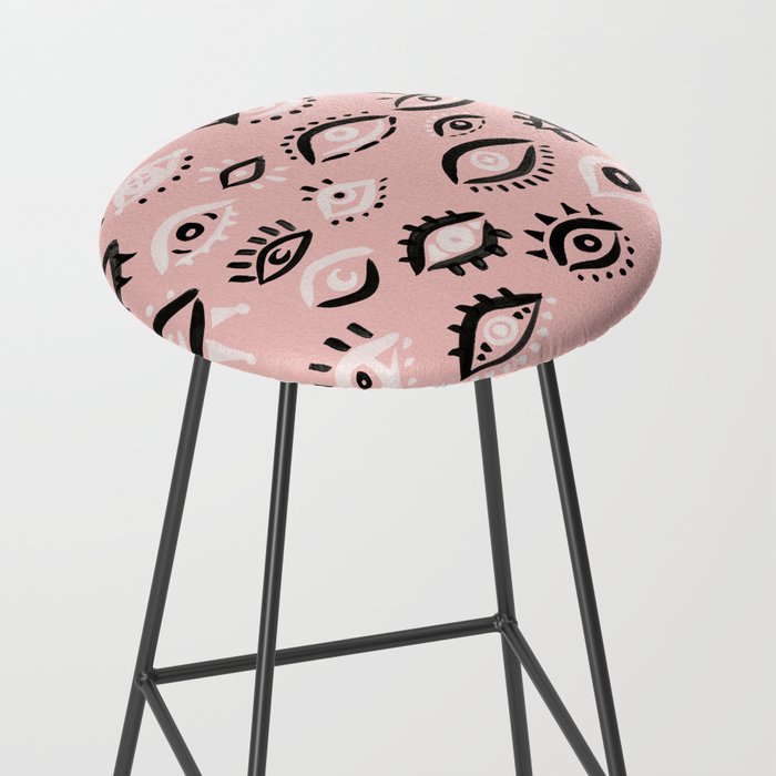 Mystic Eyes - Blush & Black Palette Stool Gallery Image 2