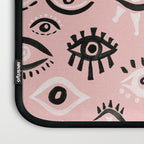 Mystic Eyes - Blush & Black Palette Laptop Sleeve Gallery Image 3