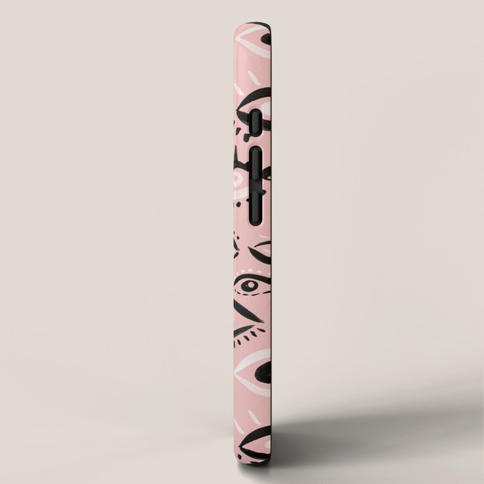 Mystic Eyes - Blush & Black Palette iPhone Case Gallery Image 2