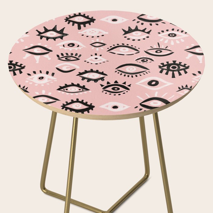 Mystic Eyes - Blush & Black Palette Side Table Gallery Image 2