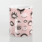Mystic Eyes - Blush & Black Palette Coffee Mug Gallery Image 4