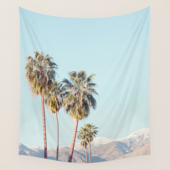 Palm Springs Palm Trees Wall Tapestry Gallery Image 4
