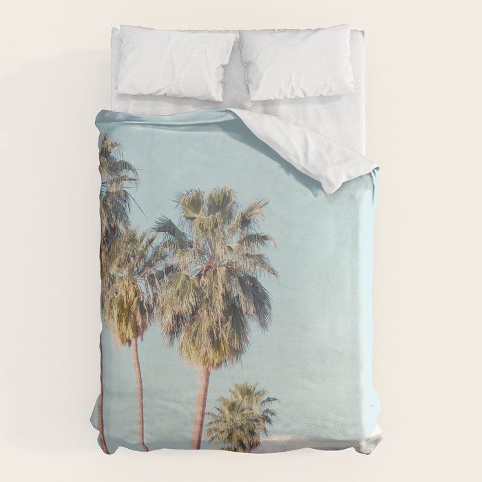 Palm Springs Palm Trees Duvet Cover Gallery Image 1