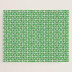 Green and White Greek Key Pattern Jigsaw Puzzle Gallery Image 1