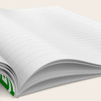 Green and White Greek Key Pattern Notebook Gallery Image 2