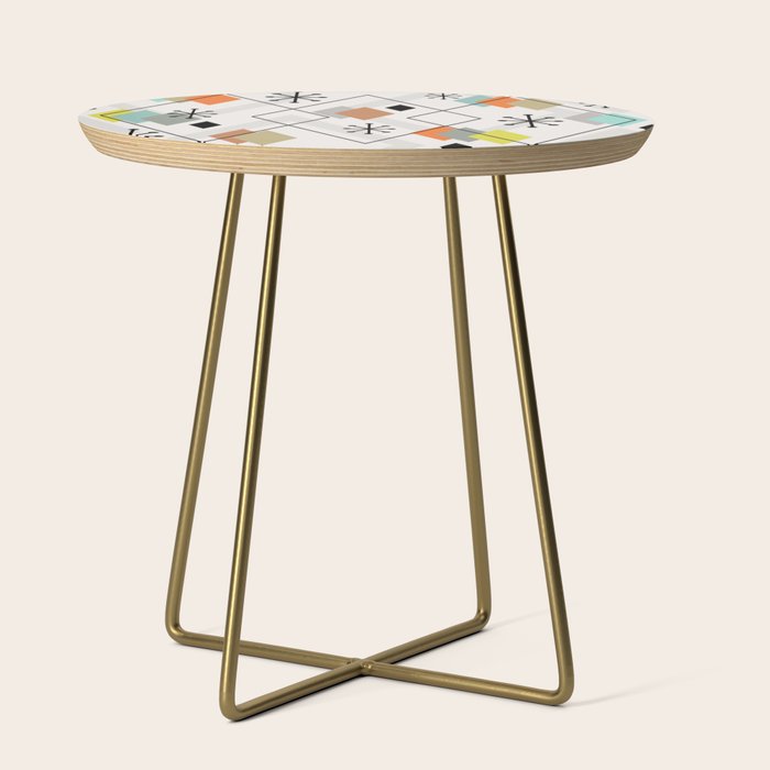 Mid Century Modern Scattered Diamonds Side Table Gallery Image 1