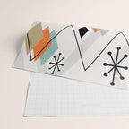 Mid Century Modern Scattered Diamonds Wrapping Paper Gallery Image 2