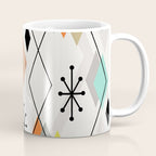 Mid Century Modern Scattered Diamonds Coffee Mug Gallery Image 1