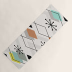Mid Century Modern Scattered Diamonds Yoga Mat Gallery Image 1
