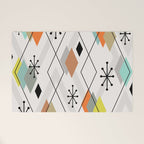 Mid Century Modern Scattered Diamonds Welcome Mat Gallery Image 1