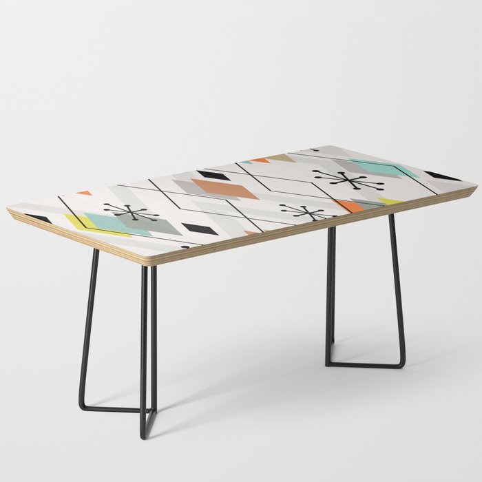 Mid Century Modern Scattered Diamonds Coffee Table Gallery Image 1