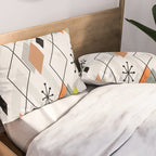 Mid Century Modern Scattered Diamonds Pillow Sham Gallery Image 2