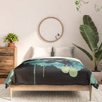 O Ginkgo (on Black) Comforter Gallery Image 3