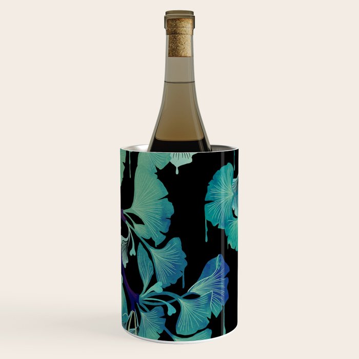 O Ginkgo (on Black) Wine Chiller Gallery Image 3