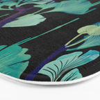 O Ginkgo (on Black) Bath Mat Gallery Image 3