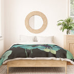 O Ginkgo (on Black) Duvet Cover Gallery Image 3