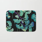 O Ginkgo (on Black) Bath Mat Gallery Image 1
